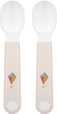 Mepal mio oefenlepel - set van 2 - goede grip - kinderservies - sunshine rainbow