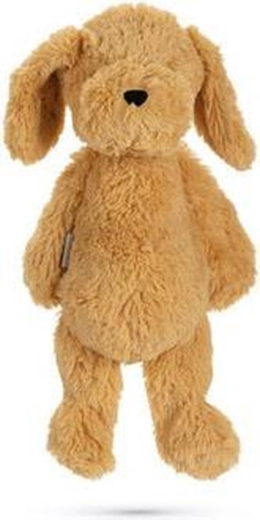 Beeztees honden knuffel vajen - honden speelgoed - hondenspeeltjes zonder piep - pluche - lichtbruin - 41x15x13 cm