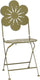 Mica decorations fleuri bistrostoel - h93 x ø41 cm - ijzer - groen