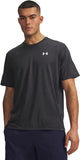 Under armour ua tech vent ss-blk heren sportshirt - ultimate zwart - wit