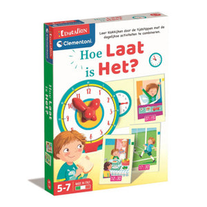 Clementoni - leren klokkijken - 14 activiteit puzzelstukken - digitaal en analoog leren - educatief speelgoed - vanaf 5 jaar