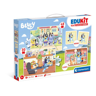 Load image into Gallery viewer, Clementoni spel edukit 4 in 1 bluey
