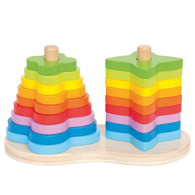 Load image into Gallery viewer, Hape stapeltoren regenboog
