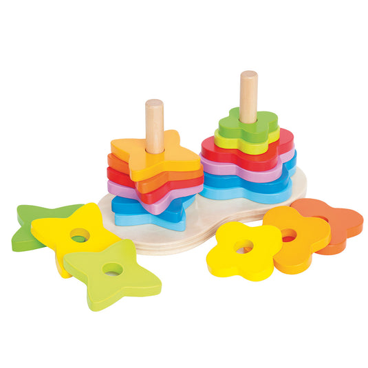 Hape stapeltoren regenboog