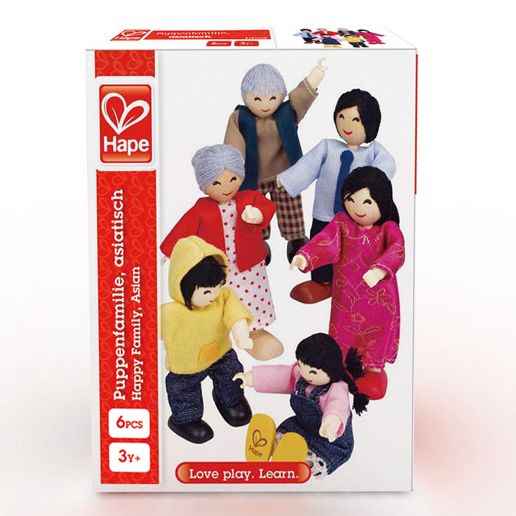 Afbeelding laden in galerijviewer, Hape poppenhuis familie aziatisch
