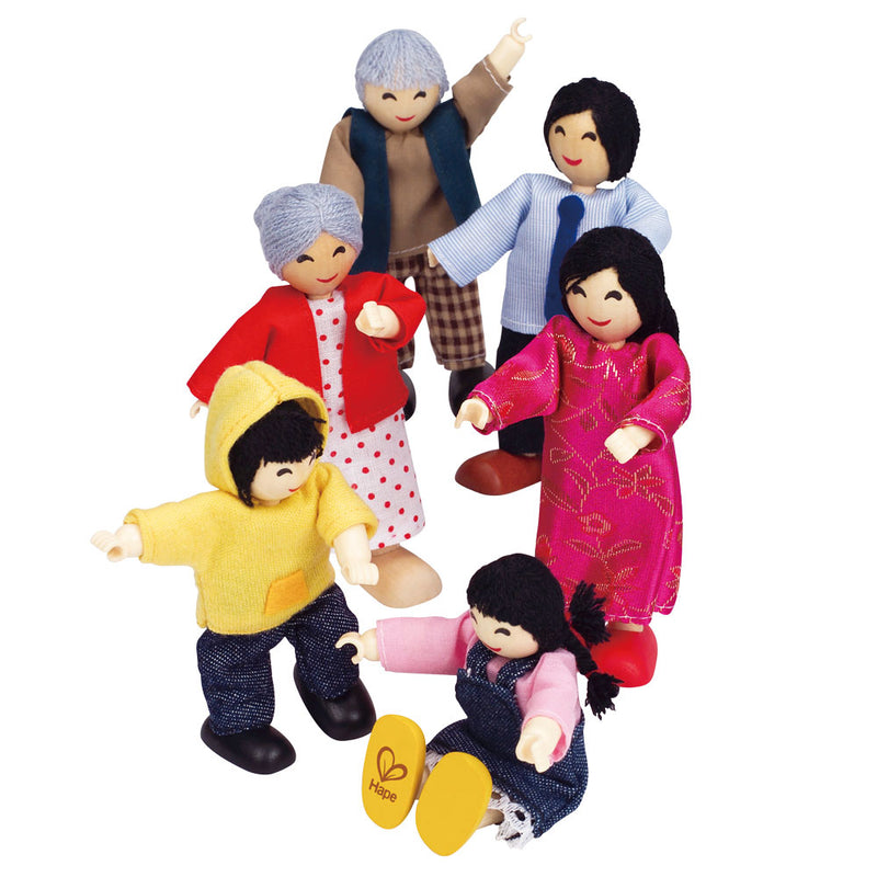 Afbeelding laden in galerijviewer, Hape poppenhuis familie aziatisch
