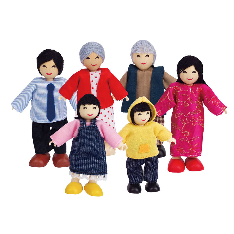 Load image into Gallery viewer, Hape poppenhuis familie aziatisch
