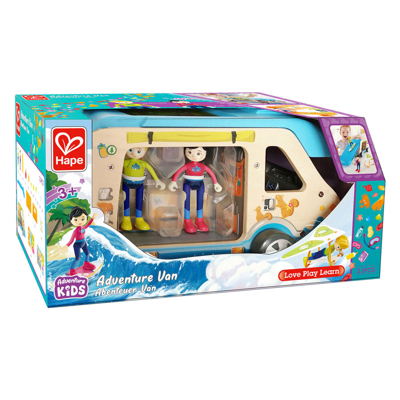 Load image into Gallery viewer, Hape Houten Avonturenbus Poppenhuis
