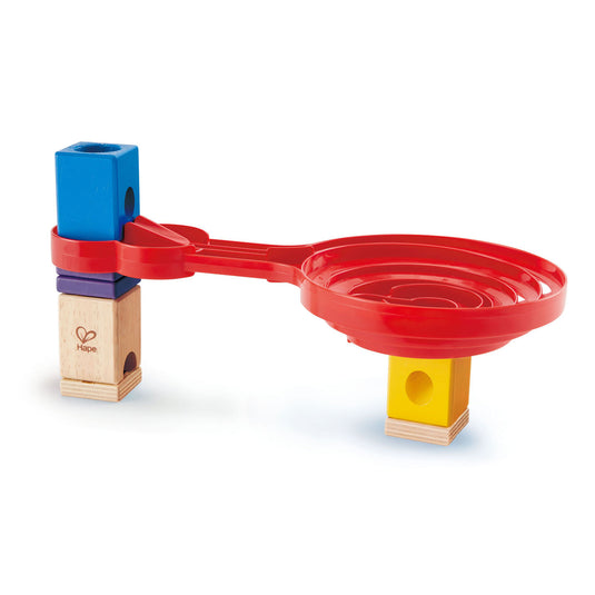 Hape quadrilla double-sided spiral twist knikkerbaan. 9dlg.