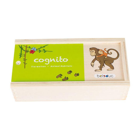 Beleduc cognito dierenmanieren herkennen houten kinderspel