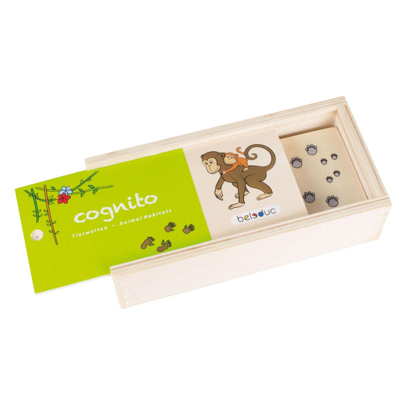 Load image into Gallery viewer, Beleduc cognito dierenmanieren herkennen houten kinderspel
