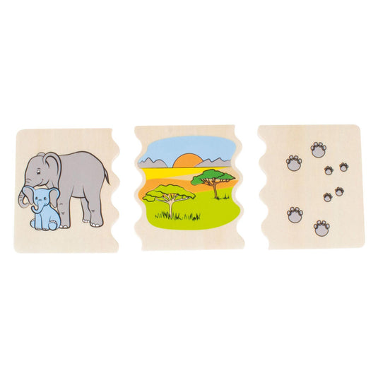 Beleduc cognito dierenmanieren herkennen houten kinderspel