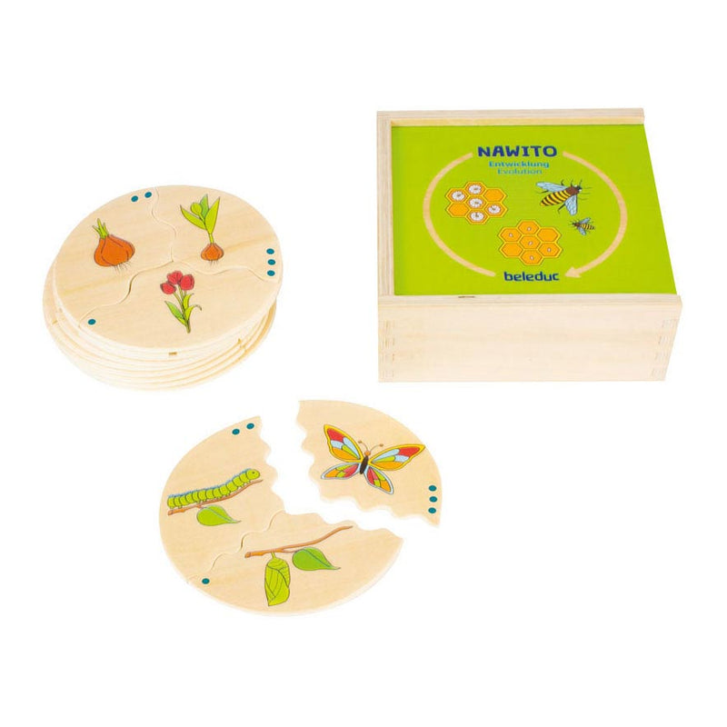 Load image into Gallery viewer, Beleduc nawito natuur evolutie houten kinderspel
