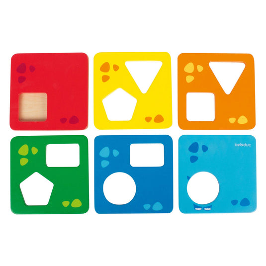 Beleduc houten stapeltoren met vormen
