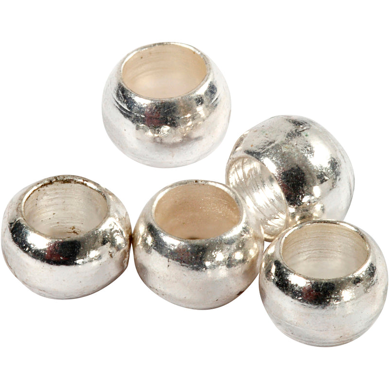 Load image into Gallery viewer, Https: www.cchobby.nl knijpkralen-d-2-mm-zilver-100-stuk-1-doos
