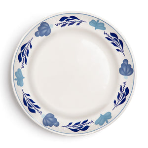 Boerenbont boerenblauw plat bord ø25,5cm decor doos a 6 stuks