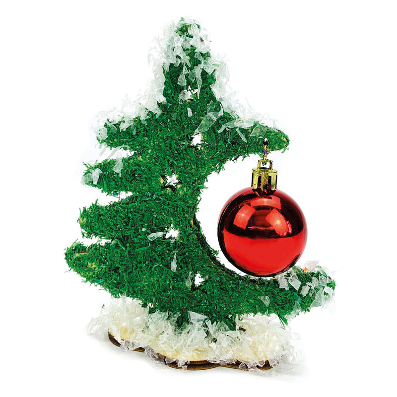 Load image into Gallery viewer, Beleduc houten knutsel kerstboom met kerstbal
