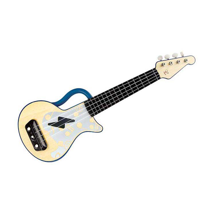 Load image into Gallery viewer, Hape ukelele met lichtjes - blauw
