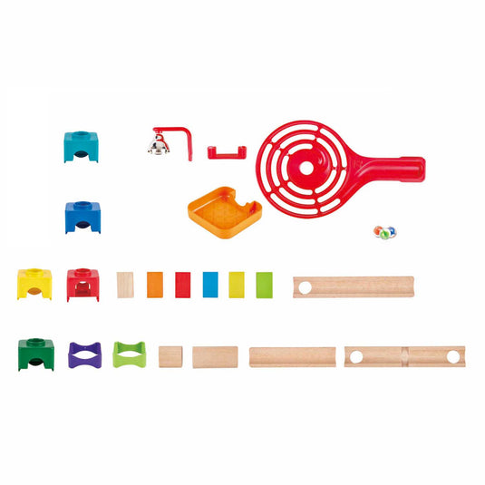 Hape houten knikkerbaanset domino - 50dlg.