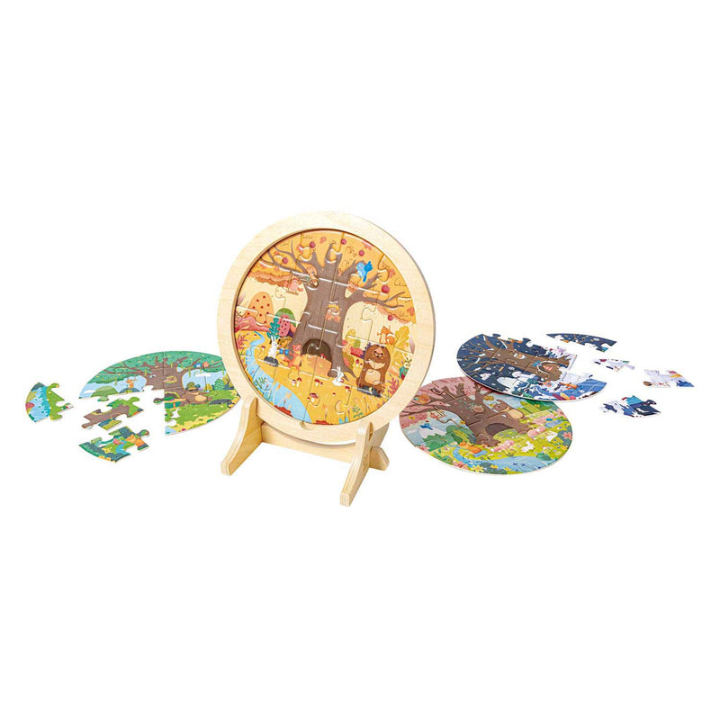 Load image into Gallery viewer, Hape 4 seizoenen lagenpuzzel
