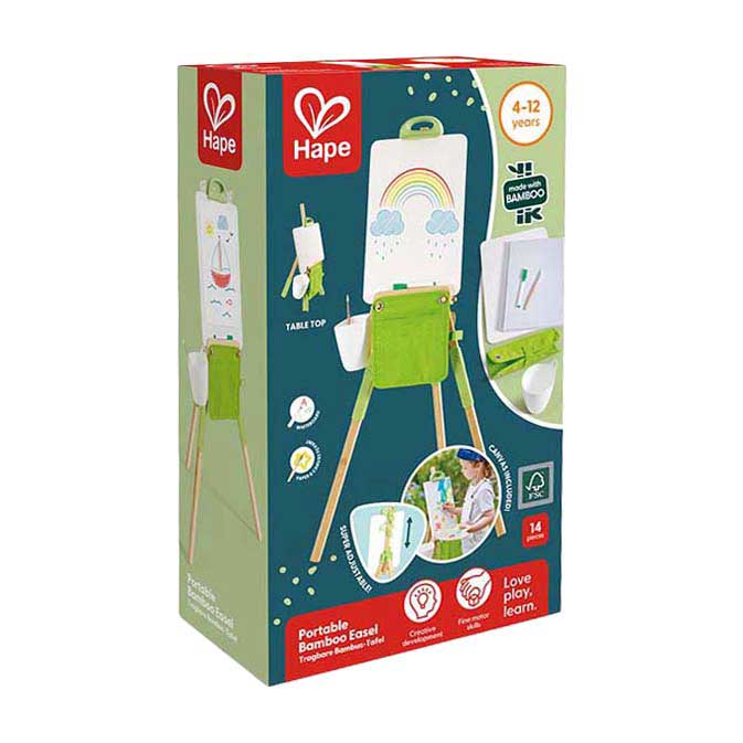 Load image into Gallery viewer, Hape draagbare bamboe schildersezel - 14dlg.

