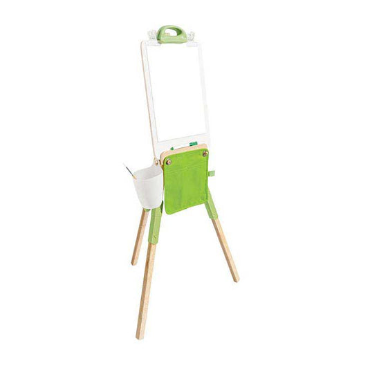Hape draagbare bamboe schildersezel - 14dlg.
