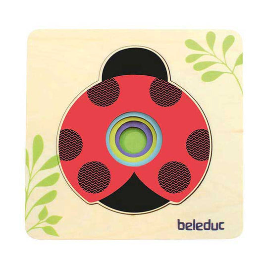 Beleduc houten lagenpuzzel lieveheersbeestje