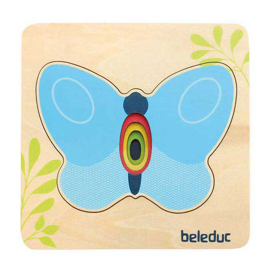 Beleduc houten lagenpuzzel vlinder