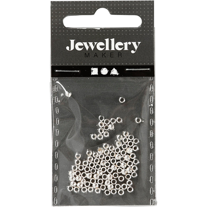 Load image into Gallery viewer, Https: www.cchobby.nl knijpkralen-d-2-5-mm-zilver-100-stuk-1-doos
