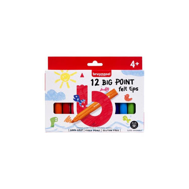 Bruynzeel kids big point viltstiften set 12