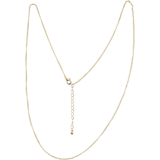 Creativ company cc ketting 1 mm goud 80 cm