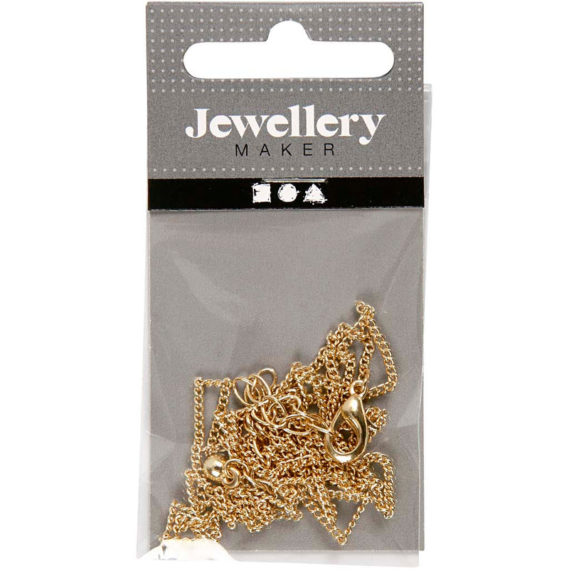 Load image into Gallery viewer, Https: www.cchobby.nl ketting-l-80-cm-d-1-mm-verguld-1-stuk
