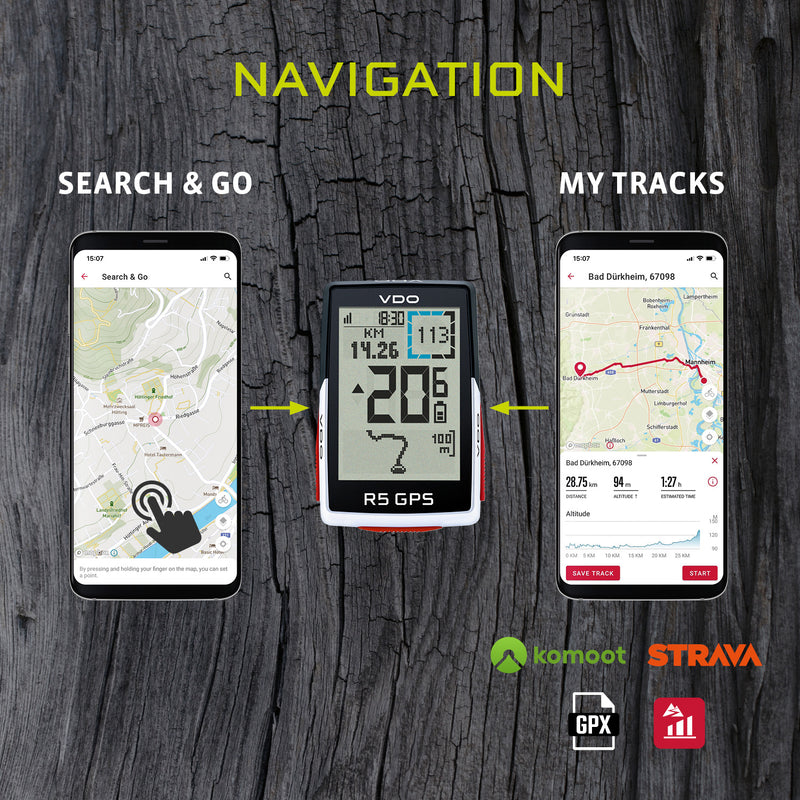Load image into Gallery viewer, VDO fietscomputer R5 GPS
