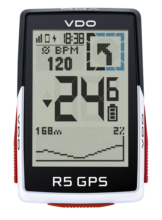 VDO fietscomputer R5 GPS Set Cad Snelheid