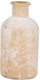 Arti casa decoratieve vaas - beige vaas voor interieur decoratie - moderne vaas voor bloemen en accessoires - ø6.5 x 13 cm - beige en wit