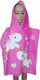 Brandmac badponcho - badcape - handdoek - met capuchon - unicorn - eenhoorn - 50x100 cm