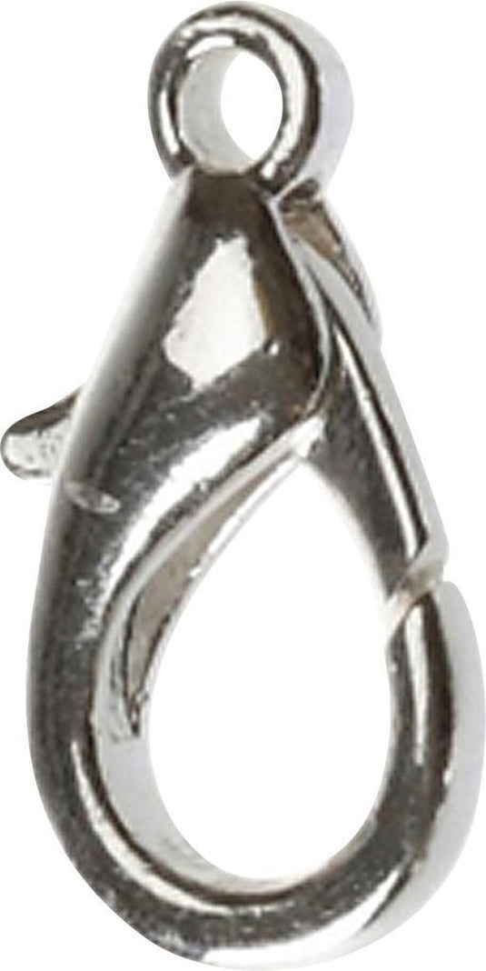Creativ company creotime karabijnsluiting staal 18 mm zilver 4 stuks