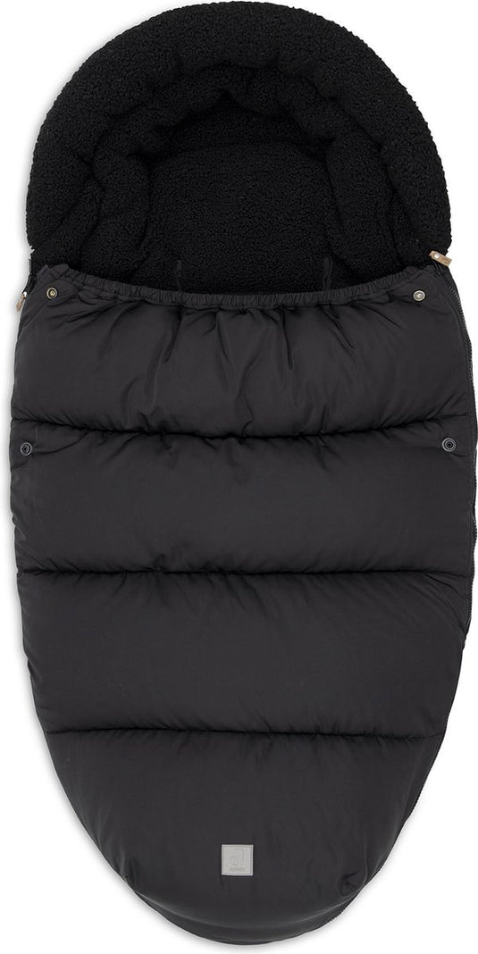 Jollein voetenzak buggy kinderwagen - puffed black - waterafstotend