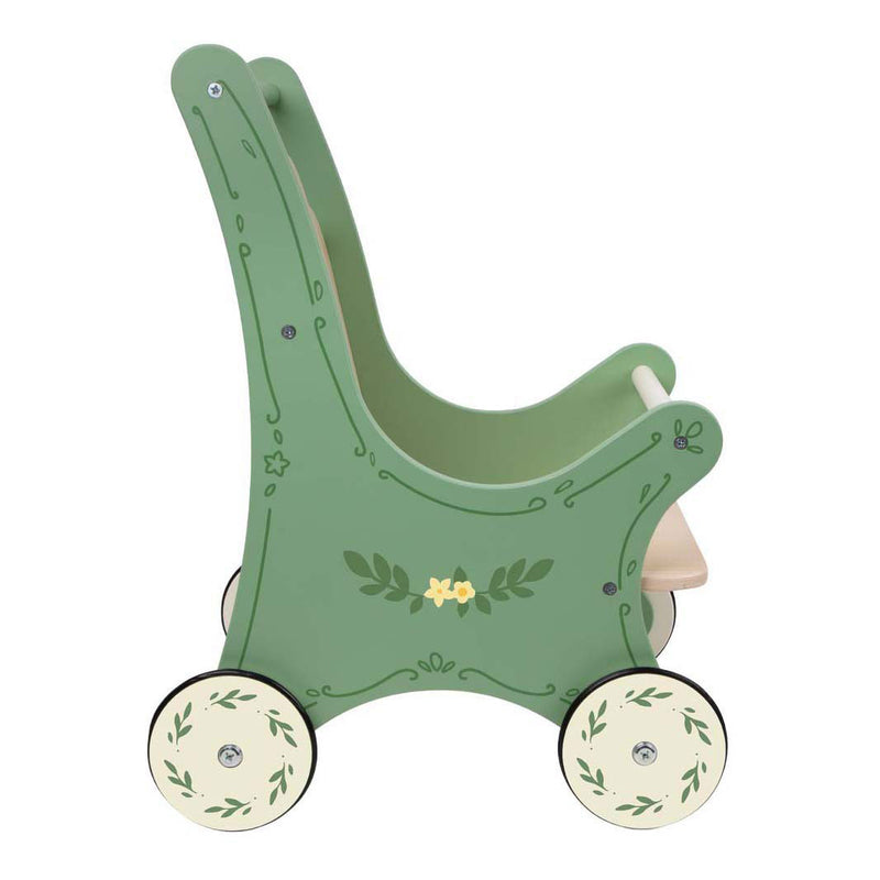Afbeelding laden in galerijviewer, Classic world vintage houten poppenwagen
