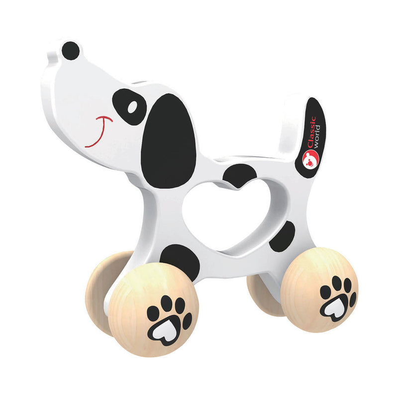 Load image into Gallery viewer, Classic world houten duwfiguur hond
