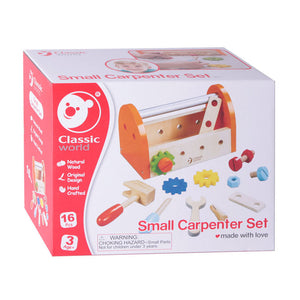 Classic world houten gereedschapskist, 16dlg.