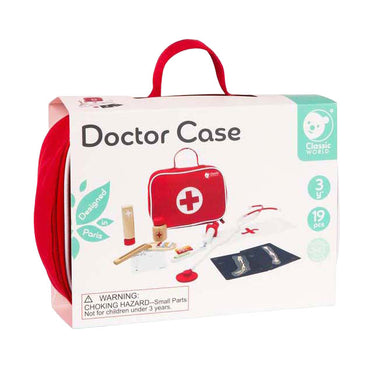 Classic world houten set dokterskoffertje 19-dlg.