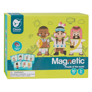 Classic world aankleedpuzzel mensen van de wereld, 60dlg.