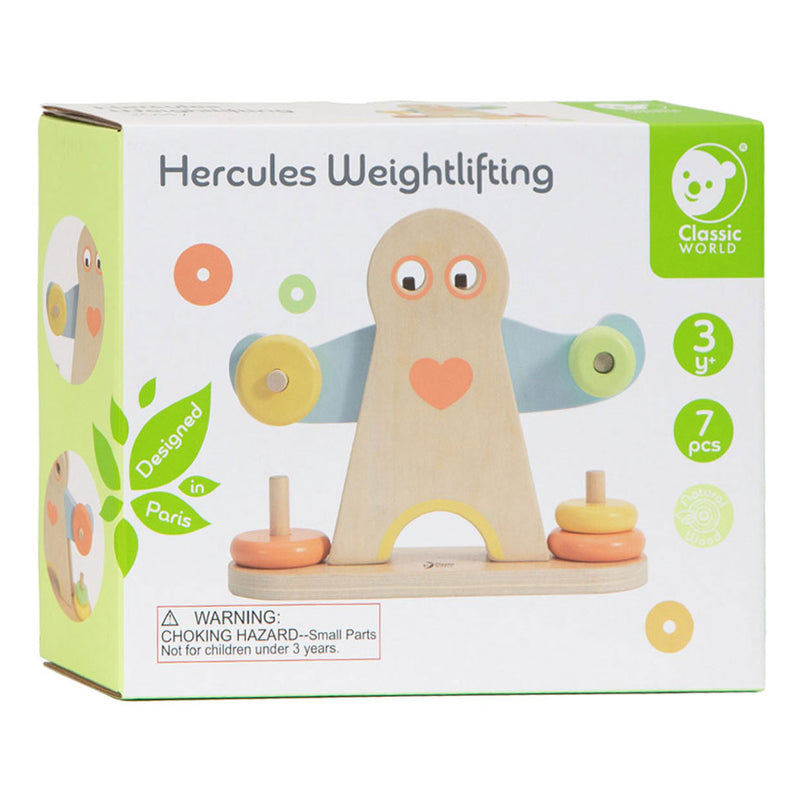 Afbeelding laden in galerijviewer, Classic world houten hercules weegschaal, 7dlg.
