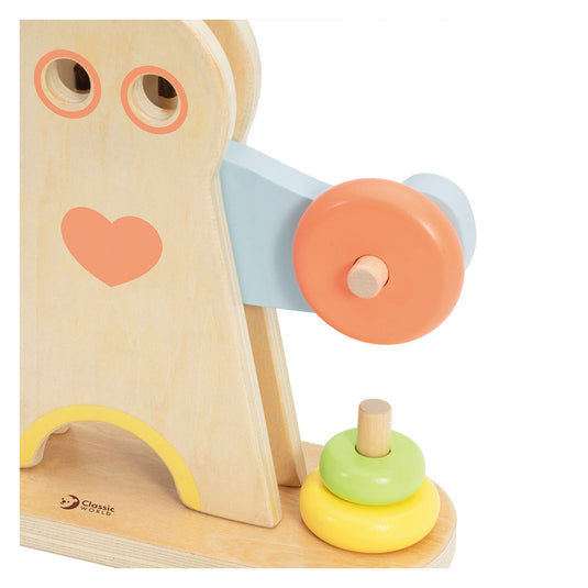 Classic world houten hercules weegschaal, 7dlg.