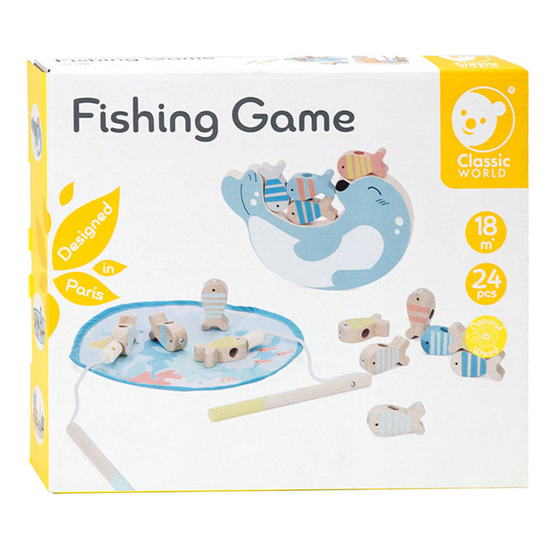Afbeelding laden in galerijviewer, Classic world houten visspel zeehond, 24dlg.

