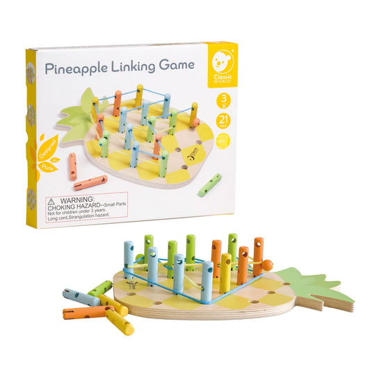 Classic world houten ananas verbindingsspel, 21dlg.