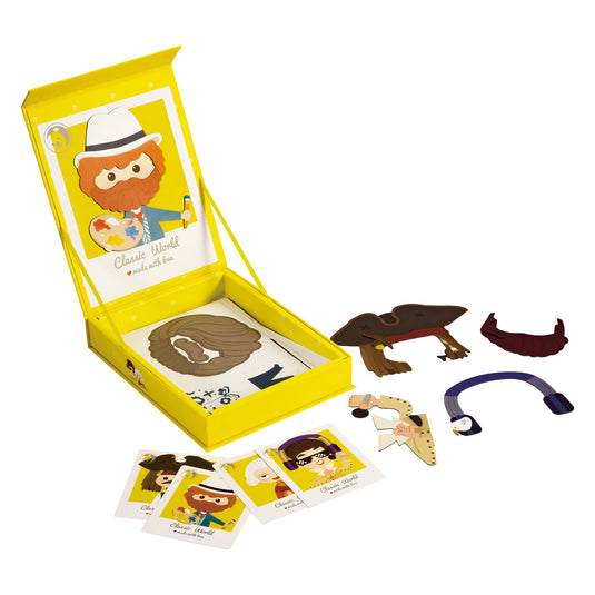 Classic world magneetkoffer gezichten