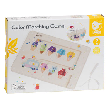 Classic world houten educatief kleuren match spel ijsjes magnetisch.