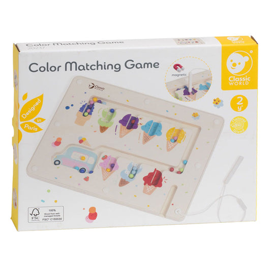 Classic world houten educatief kleuren match spel ijsjes magnetisch.